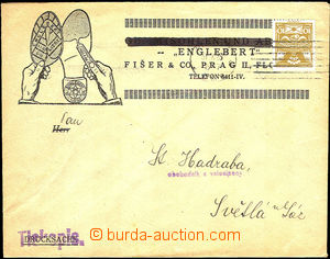 34082 - 1923 Fišer & what., Prague - glue Englebert, envelope with