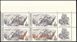 34103 - 1969 Pof.1780 plate variety 3/1 Tatra National Park block o