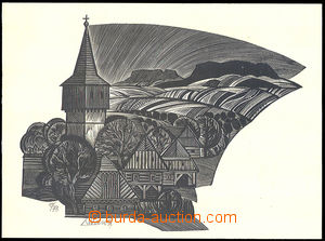 34115 - 1970 Jaroslav Lukavský, popular building/-s, print 19/73 wi