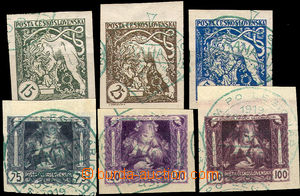 34187 - 1919 Pof.27N-32N Legionaire, imperforated, outside 15h with