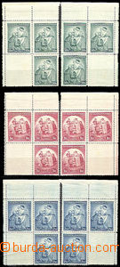 34189 - 1936 Pof.295-7 For Children-issue, L and UR corner blocks of