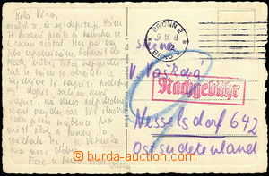 34201 - 1942 unpaid sent postcard burdened by postage-due, sent from
