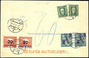 34227 - 1928 Postage Due - overprint issue Hradcany + issue Agricult