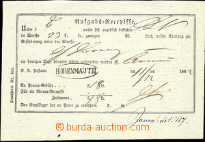 34249 - 1862 certificate of mailing with nice cancel. HOHENMAUTH in