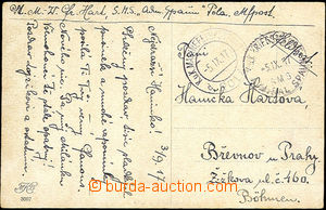 34269 - 1917 S.M.S. ADMIRAL SPAUN, black metal cancel. with date 5.I