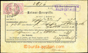 34273 - 1890 Return card - Retour Receipt with 2x 5 Kreuzer issue 18