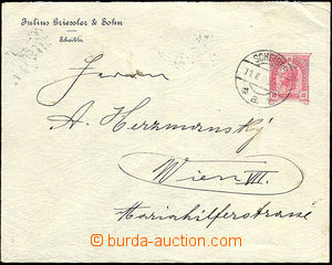 34281 - 1905 private postal stationery cover with printed stmp 10h r