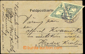 34350 - 1918 FP card franked with. express stamp. used as postage, p