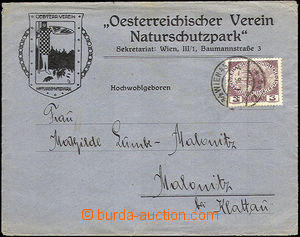 34356 - 1916 envelope sent as printed matter franked with. Surtax st