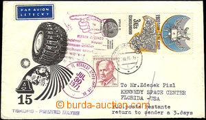 34363 - 1971 COSMOS Czechoslovakia airmail letter with Pof.L73 with