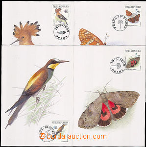 34398 - 1999 Czech Republic Nature Protection - Birds and butterfli