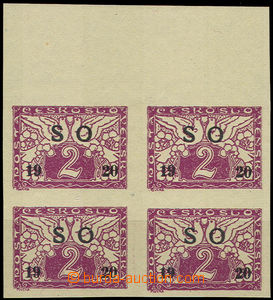 34412 - Pof.SO26a, special-delivery 2h with black overprint, upper