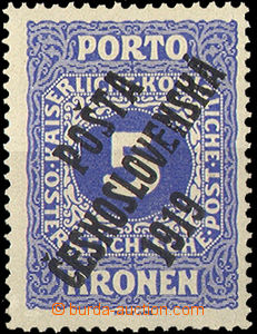 34423 - Pof.81 postage-due with T II. overprint, superb, exp. by Gi