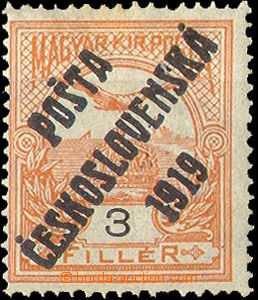 34424 - Pof.91 Turul with IV.typem overprint, two hinge / label, ex