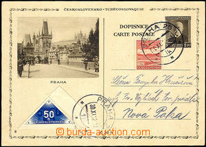 34434 - 1938 Delivery stmp CDV67/8 sent with vyloučením compensat