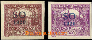 34436 - Pof.SO22a, black Opt, lightly hinged, exp. Gi.,Kar., Pof.SO