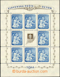 34452 - 1944 Alb.H119 miniature sheet For Children-issue 1944, mint
