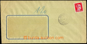 34459 - 1945 window envelope franked with. German stamp. 12Pf A. Hit
