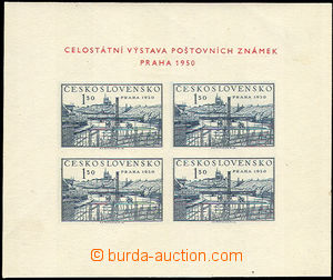 34465 - 1950 Pof.A564 Prague type inscription I., hinged over 2 stmp