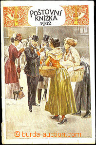 34475 - 1912 Poštovní knížka , barevná obálka, zachovalé