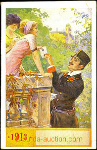 34476 - 1913 Poštovní knížka, barevná obálka, zachovalé