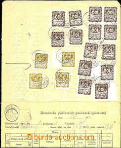 34478 - 1920 Ornament, accounting sheet - delivery list post. order
