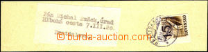 34479 - 1945 address cut square from newspaper cover with 15h, Alb.N