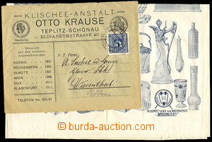 34481 - 1913 Otto Krause Teplitz Schönau - graphic works, envelope