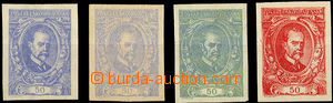 34619 - 1920 PLATE PROOF small format 50h, 3x C.C. in/at blue and gr