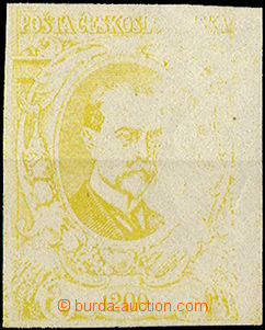 34620 - 1920 trial print 1200h in yellow color on chalky paper with