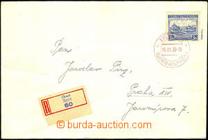34639 - 1939 1939 Sněm Karpatské Ukrajiny, Reg. letter with 3K, Po