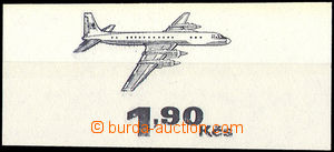 34790 - 1973 50 years Czechoslovak Airlines, PLATE PROOF airmail st
