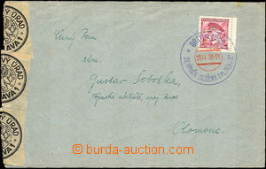 34819 - 1938 letter with special postmark Bratislava 1/ 20. anniv of