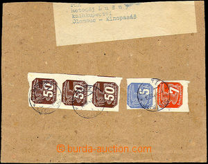 34838 - 1940 address cut out from cover of newspaper article, franke