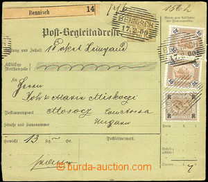 34844 - 1900 larger part post. dispatch-note franked mixed franking
