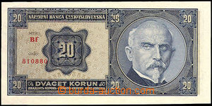 34868 - 1925 ČSR 20Kč, kat. 21, série Bf, specimen, kvalita N