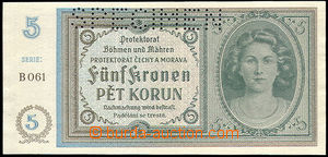 34874 - 1940 ČaM  5K, kat. 33, série B, specimen, kvalita N