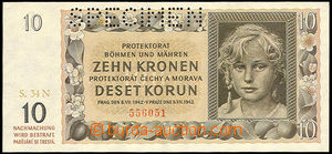 34875 - 1942 ČaM 10K, kat. 34, série N, specimen, kvalita N