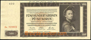 34882 - 1942 ČaM 500K, kat. 39, série Ea, specimen, kvalita N
