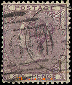 34962 - 1856 Mi.14b, dark violet, without characters in corners, wm