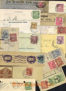 35040 - 1899/1918 PERFINS Austria selection 15 pcs of entires (cut
