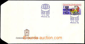 35054 - 1985 ministerial FDC Czechoslovakia world champion, with sta