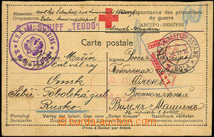 35133 - 1916 1916 S.M.Schiff TEODO circular violet + line cnl. on re
