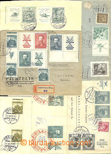 35157 - 1937/38 CZECHOSLOVAKIA 1918-39 selection 6 pcs of letters f