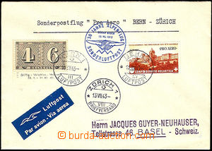 35237 - 1943 air-mail letter with Mi.416 and 422, CDS Bern 1/ 13.VII