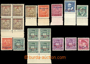 35284 - 1939 Alb. 3, 4, 6, 7, 8, 12, Overprint issue postage stmp