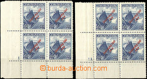35296 - 1939 Alb.17 overprint Zvíkov 2,50 Koruna, 2x LL corner blk-
