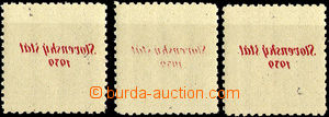 35299 - 1939 Alb.8 overprint Beneš 50h, 3 pcs of with overprint off