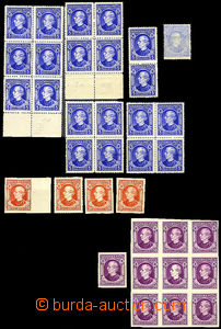 35333 - 1939 Alb. 25-30 Hlinka selection of 23 interest on stmp 5h