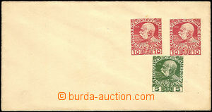 35370 - 1909 private p.stat. envelope with additionally printed stam